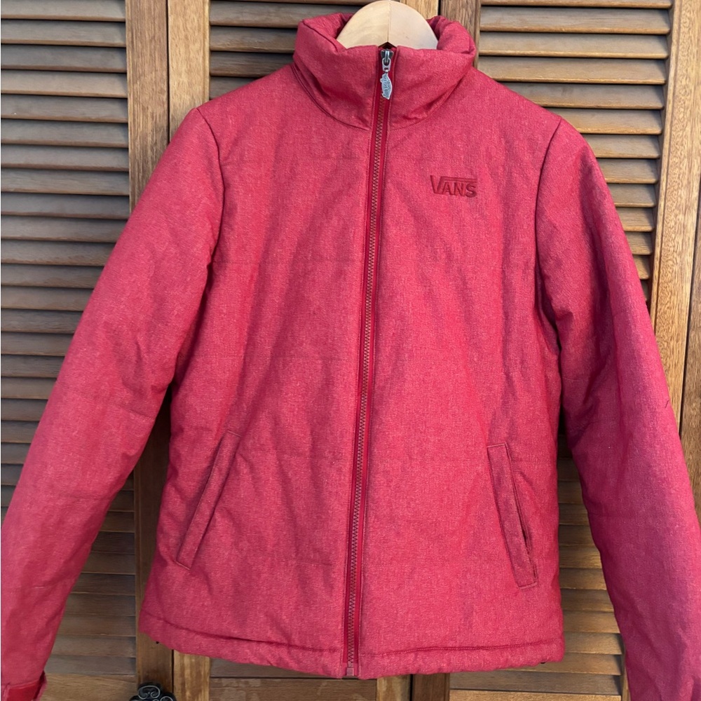 Vans Kids Cherry Red Puffer Jacket